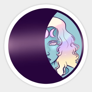 (Wo)Man in the Moon Sticker